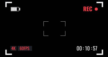 Üst üste koymak için kamera görüntüleyicisinin 3d görüntüleyicisi.