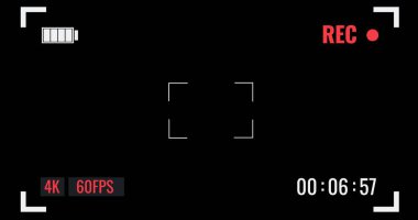 Üst üste koymak için kamera görüntüleyicisinin 3d görüntüleyicisi.