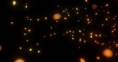 Video kaplama efekti için 3d ateş közleri ya da parçacıkları oluşturma.