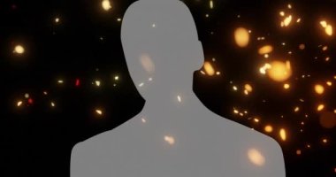 Video kaplama efekti için 3d ateş közleri veya parçacıkları oluşturma, arkaplan için birinci bölüm video ve ön taraf için ikinci bölüm video.