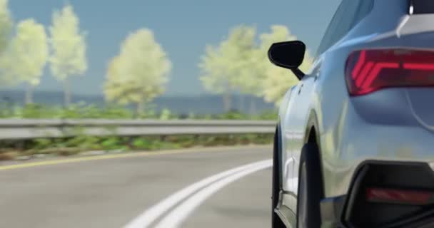 高速道路の車やクルージング車を運転する — ストック動画