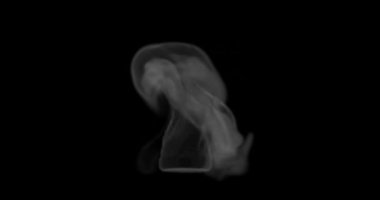 3d render top view of smoke or steam for food or hot surface effect for video overlay. Set screen for blending mode.