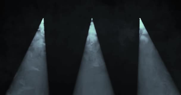 Відображення Точкового Освітлення Сцені Фокусування Світлового Променя — стокове відео