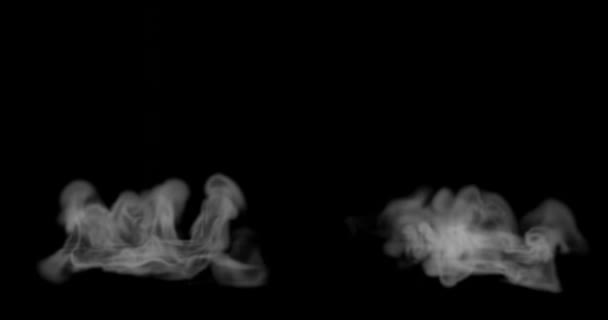 Render Smoke Steam Food Hot Surface Effect Video Overlay Set — Stock Video