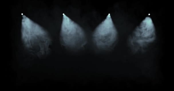 为聚焦光束在舞台上渲染点光源亮点 — 图库视频影像