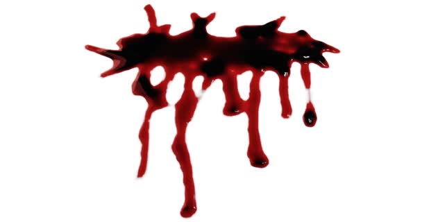 Renderização Manchas Sangue Respingos Respingos Para Cena Crime Conceito Violência — Vídeo de Stock