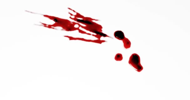 Renderização Manchas Sangue Respingos Respingos Para Cena Crime Conceito Violência — Vídeo de Stock