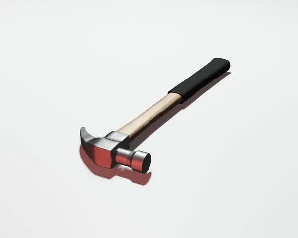 Render Isolated Claw Hammer Home Repair Tool Weapon Royalty Free Stock Images