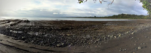 Esvaziar Rochoso Playa Zancudo Costa Rica Belo Dia — Fotografia de Stock