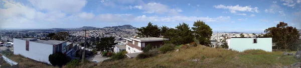 San Francisco Mars 2010 Utsikt Från Bergstoppen Med Sevärdheter Hus — Stockfoto