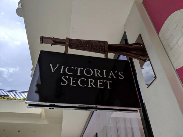 Honolulu Augustus 2019 Victoria Secret Winkelbord Bij Winkelcentrum Ala Moana — Stockfoto