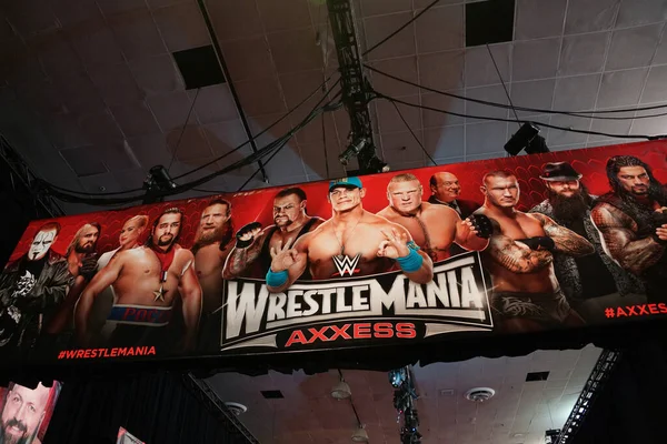 San Jose Mars 2015 Wrestlemania Wwe Axxess Affiche Dessus Entrée — Photo