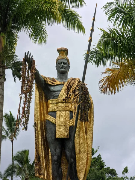 Hilo Junio 2022 Una Majestuosa Estatua Kamehameha Grande Fundador Primer —  Fotos de Stock