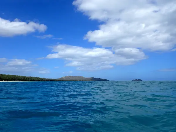 Waimanalo Körfezi Nin Sakin Manzaralı Bir Manzarası Oahu Hawaii Nin — Stok fotoğraf