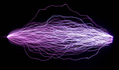 Fizik çalışmaları ve öğrenci projeleri için kıvılcım boşaltımı.