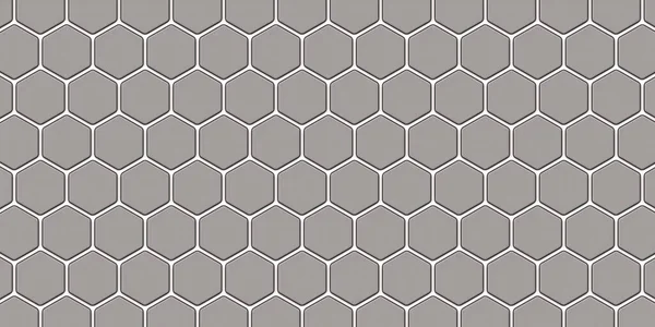 Mosaico Grigio Nido Ape Bianco Struttura Geometrica Realistica Delle Cellule — Foto Stock