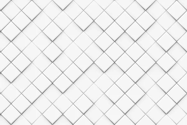 白とグレーのダイヤモンドモザイクパターンの背景 パターンモノクロ対角正方形 抽象パターンの背景 3Dレンダリング — ストック写真