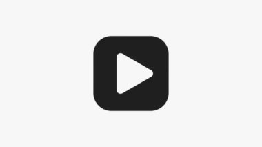 Beyaz arkaplanda basit, siyah çalma düğmesi simgesi. Bu minimalist tasarım sunumlarda, web sitelerinde, video oyunu için net görsel ipucuna ihtiyaç duyan medya projelerinde kullanmak için mükemmeldir.