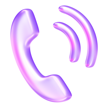 Dijital arayüzlerdeki iletişim, iletişim ya da müşteri hizmetlerini sembolize eden asgari cam morfizm telefon çağrı simgesi, 3D görüntüleme