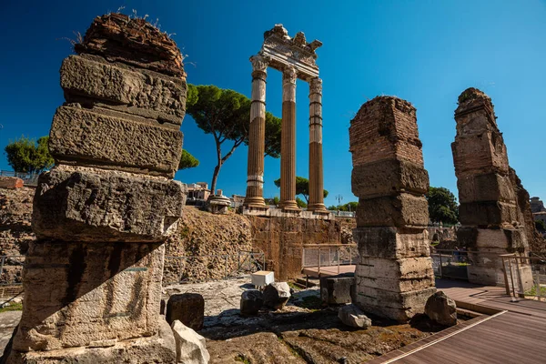 Forum Romain Arches Colonnes Rome Italie Ruines Antiques Monuments Historiques — Photo