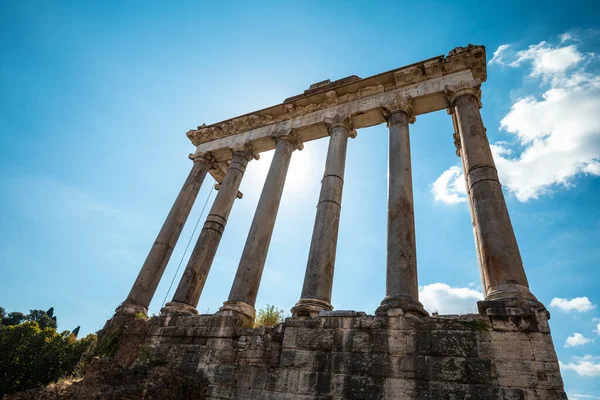 Römisches Forum Bögen Und Säulen Rom Italien Antike Ruinen Historischer — Stockfoto