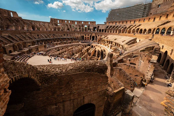 Romerska Colosseum Rom Italien Världens Största Gladiatorarena — Stockfoto