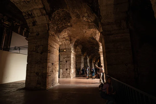 Das Römische Kolosseum Rom Größte Gladiatorenarena Der Welt — Stockfoto