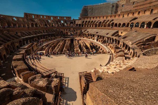 Det Romerske Colosseum Rom Italien Største Gladiator Arena Verden - Stock-foto
