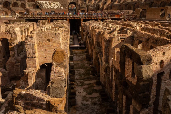 Das Römische Kolosseum Rom Größte Gladiatorenarena Der Welt Stockbild