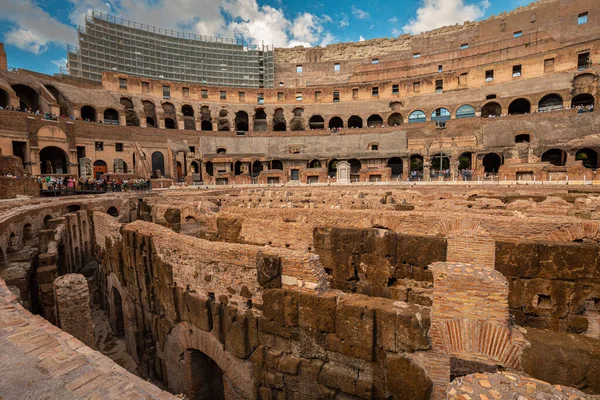 Римский Колизей Риме Италия Самая Большая Гладиаторская Арена Мире Стоковое Фото