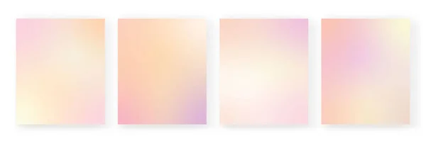 Gradiënt Achtergronden Vector Set Pastelkleuren Gradiënt Wallpapers Kleurrijke Vector Achtergronden Stockvector