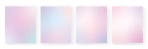 Gradiënt Achtergronden Vector Set Pastelkleuren Gradiënt Wallpapers Kleurrijke Vector Achtergronden Stockvector
