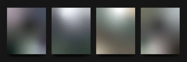 Gradiënt Achtergronden Vector Set Gradiënt Wallpapers Metalen Kleuren Kleurrijke Vector Stockvector