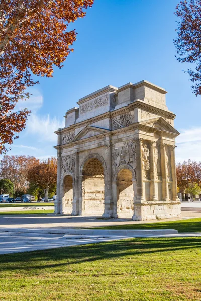 Orange Francia Noviembre 2023 Arco Triunfal Romano Edificio Histórico Conmemorativo —  Fotos de Stock