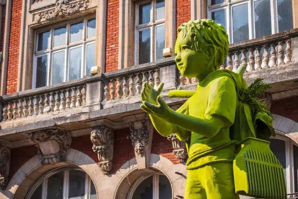 Lille França Agosto 2022 Kim Simonssons Esculpe Moss People Como — Fotografia de Stock