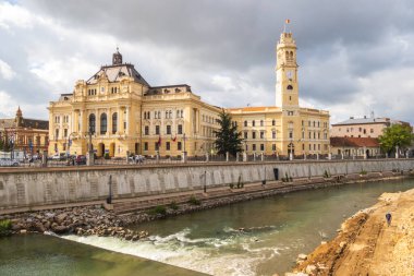 Oradea, Romania - October 07, 2024: historical buildings in Oradea city, Western Transylvania, Romania clipart