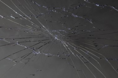 Çatlaklı hasarlı LCD ekran, tam çerçeve arkaplan.