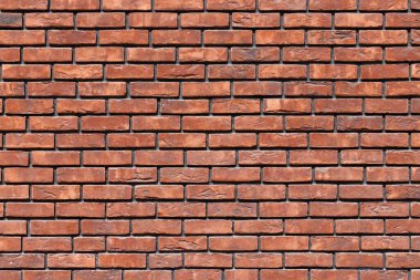 close up of a red brick wall - full-frame background and texture. clipart