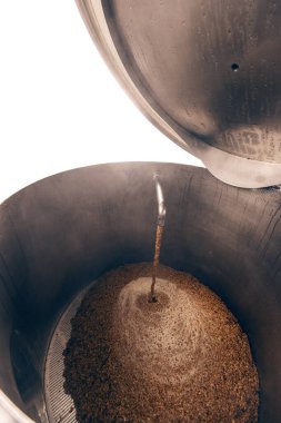 The process of brewing and fermenting beer.