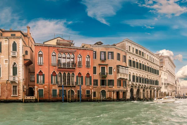 Fachadas Antiguas Casas Venecia Acogedor Paisaje Urbano Venecia — Foto de Stock