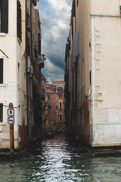 Vista Del Canal Callejero Venecia Italia — Foto de Stock