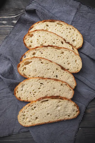 Ψωμί Σιταριού Φρέσκο Σπιτικό Ψωμί Από Προζύμι Royalty Free Εικόνες Αρχείου