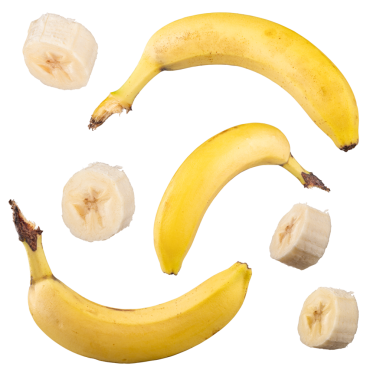 Bütün ve dilimlenmiş muz