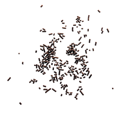 Çikolata parçacıkları dökülüyor. Tatlılar, ikramlar ve kutlamalarla ilgili projeler için mükemmel.