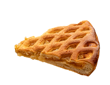 Pasta tasarımı için mükemmel ev yapımı elmalı turta dilimi.