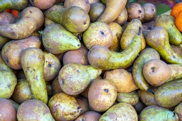 Green Pears Sale Market — Stock Photo, Image
