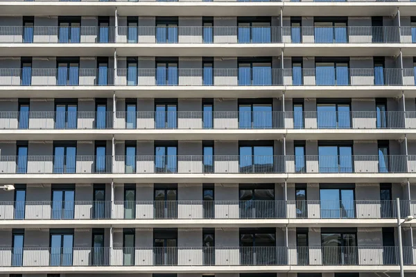 Facade Modern Apartment Building Seen Barcelona Spain — Stock Photo, Image
