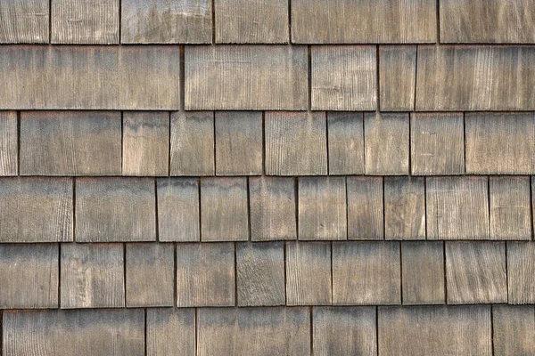 Hintergrund Aus Einer Wand Aus Holzschindeln — Stockfoto
