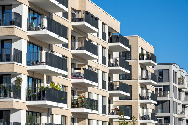 Новые жилые дома в центре Берлина, Германия