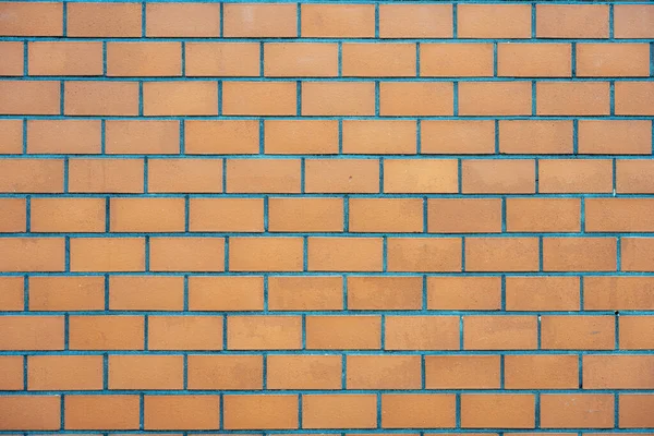 Background Wall Made Orange Clinker Bricks — Stockfoto
